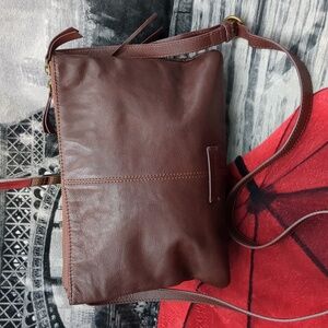 Lucky Brand Brown Leather Shoulder Bag